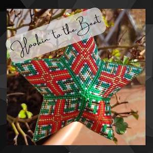 3D Peyote Star (Single Star / Different Pattern on Each Side) - Diami 3 - Digital Download