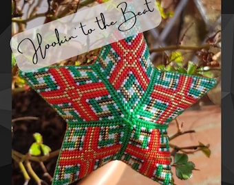 Estrela Peyote 3D (Estrela única / Padrão diferente em cada lado) - Diami 3 - Download digital