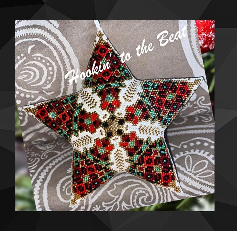 3D Peyote Star - Trim the Tree Star 8 - Digital Download