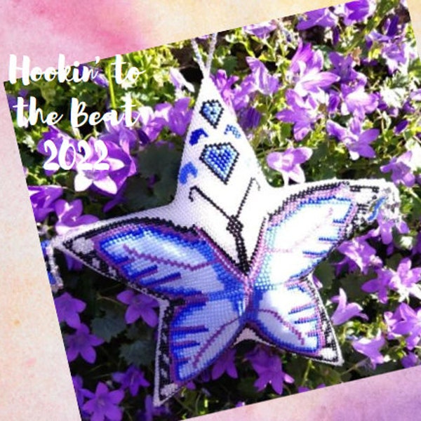 3D Peyote Star - Butterfly 1 - Digital Download