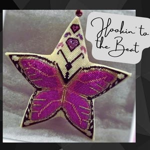 3D Peyote Star - Butterfly 4 - Digital Download