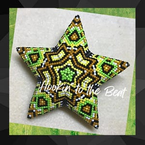 3D Peyote Star - Aztec No. 6 - Digital Download