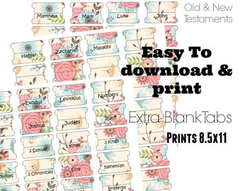 printable bible tabs etsy