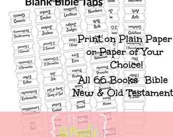 Diy Bible Tabs | Etsy
