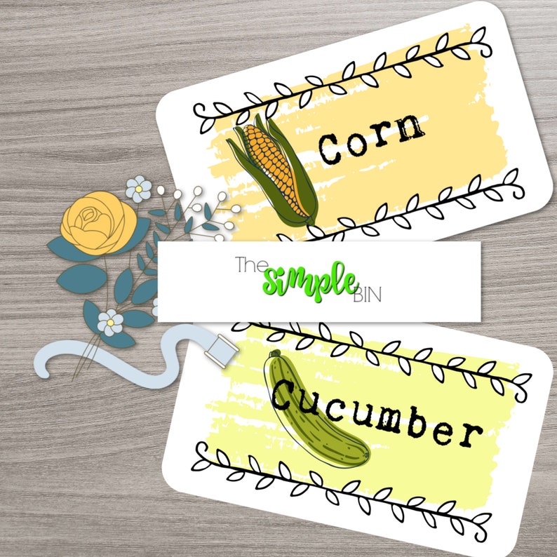 Printable Vegetable Garden Labels Labels for Garden Plants Etsy