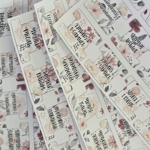 Floral Bible Tabs Stickers: Bible Journaling Supplies