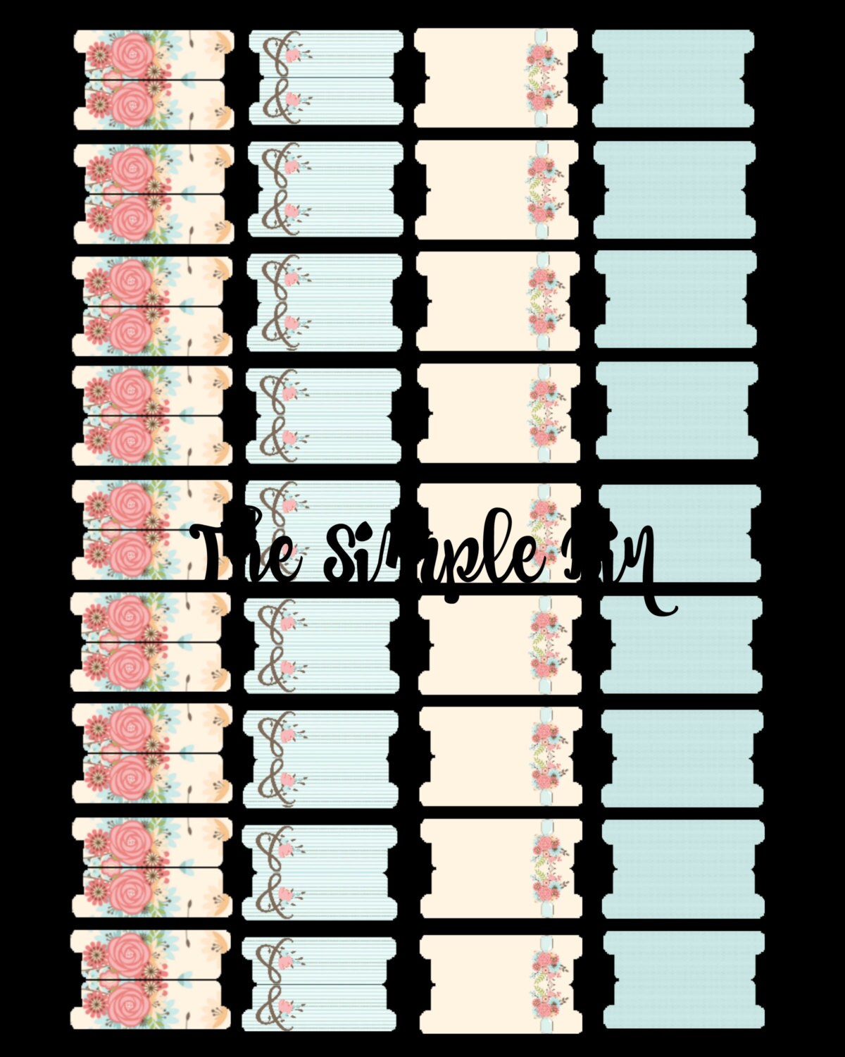Journal Tabs Planner Tabs Journal Printable Printable Tabs Etsy