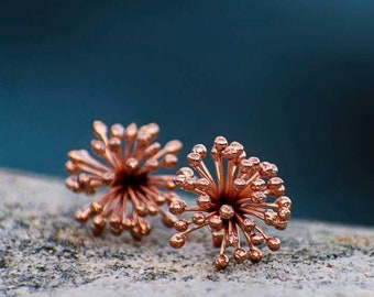 Rose-gold Plated Stud Earrings