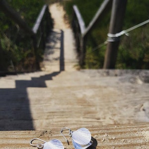 Shell inspired Sterling Silver Earrings image 2