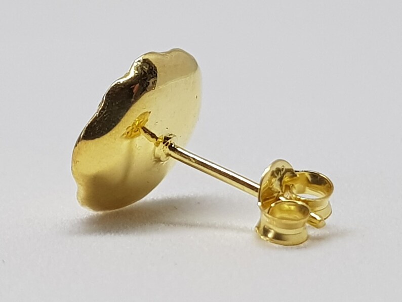 Gold-Plated Lotus Seedpod Stud Earrings