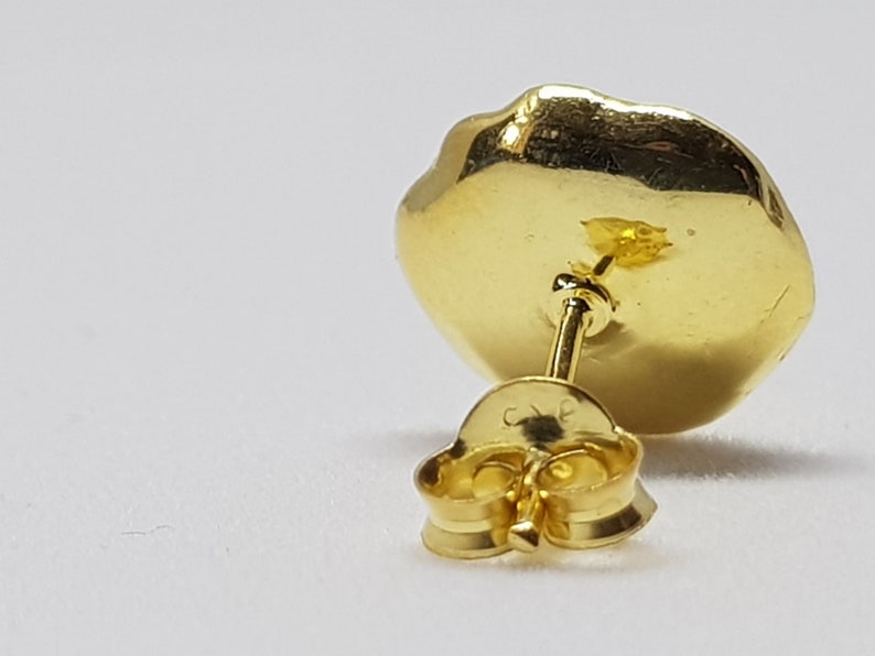 Gold-Plated Lotus Seedpod Stud Earrings