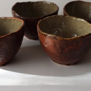 Handmade Ceramic bowl, Stoneware bowls, Matte Speckled brown , tableware, breakfast bowls, snack bowl image 2
