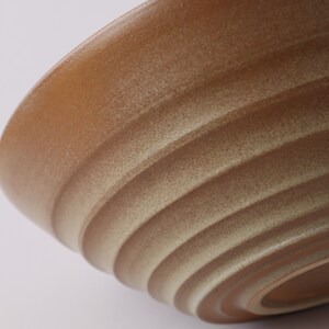 Ceramic Serving Bowl, Handmade Matte Cream and Grey Bowl, Ceramic Fruit Bowl, Stoneware Bowl, Decorative Ceramic Bowl image 3