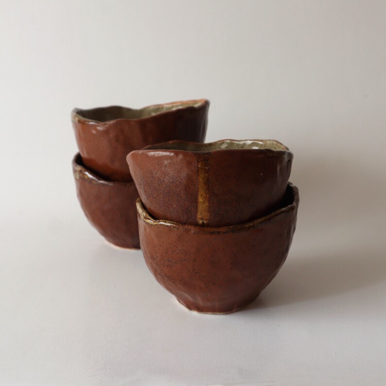 Handmade Ceramic bowl, Stoneware bowls, Matte Speckled brown , tableware, breakfast bowls, snack bowl image 5