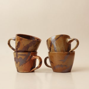 Brown Splatter Mug, Ceramic Matte mug, Speckle ceramic mug, Stoneware Coffee mug image 1