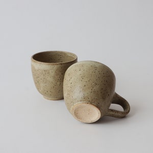 Handmade Ceramic Mug, Matte glaze and Speckled Stoneware mug image 3