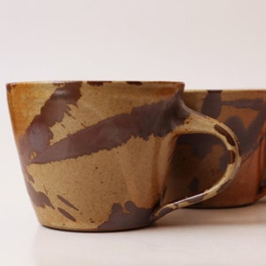 Brown Splatter Mug, Ceramic Matte mug, Speckle ceramic mug, Stoneware Coffee mug image 3