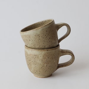 Handmade Ceramic Mug, Matte glaze and Speckled Stoneware mug image 1