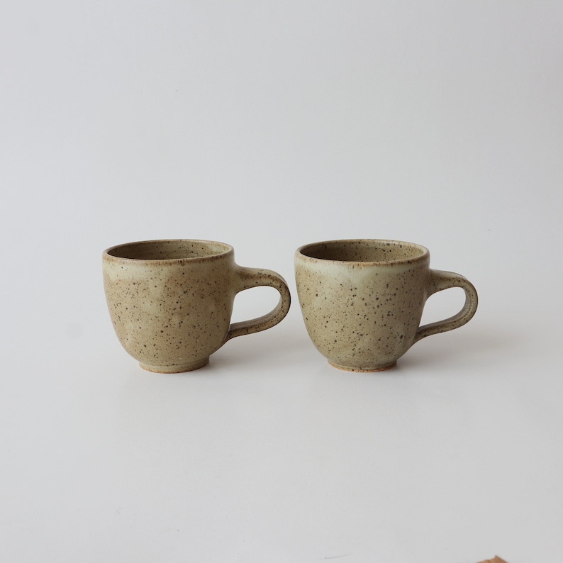 Handmade Ceramic Mug, Matte glaze and Speckled Stoneware mug image 6