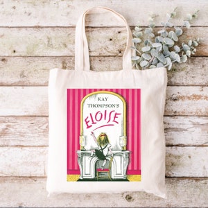 Eloise  Storybook ,canvas Tote bag Children, Library bag, Eloise at the plaza