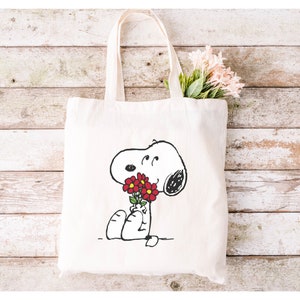 Snoopy Tote Bag - Etsy