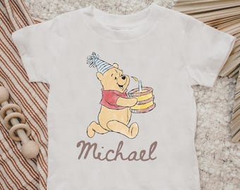 Personalized Winnie the Pooh Birthday Tee: Toddler Party Outfits