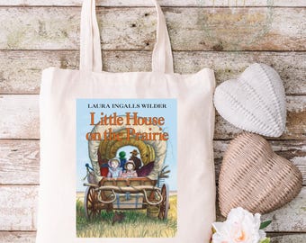 Little House on the Prairie Tote Bag: Canvas Library Bag