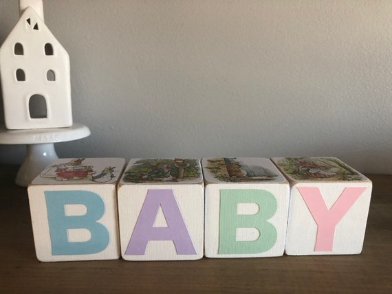 peter rabbit wooden blocks