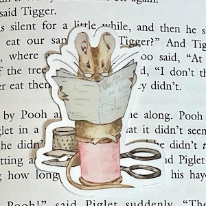 Beatrix Potter storybook Sticker: Waterproof Vinyl Decal, Spring characters