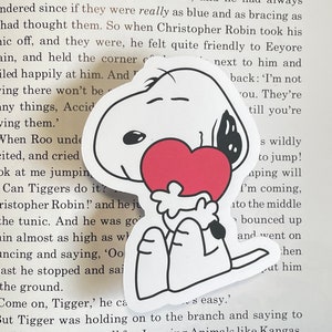 Valentine Snoopy Sticker -Beagle hearts sticker - waterproof - laptop vinyl sticker