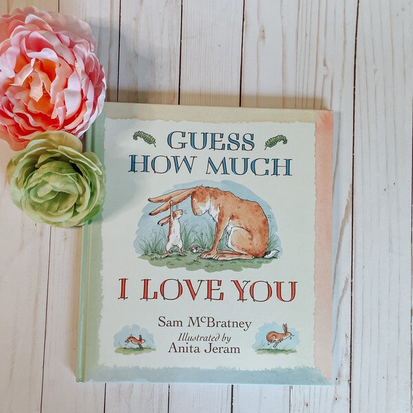 Guess how much I love you nursery book - Storybook gift set - Nutbrown hare  blocks - nursery or reading nook books - gifts for early reader