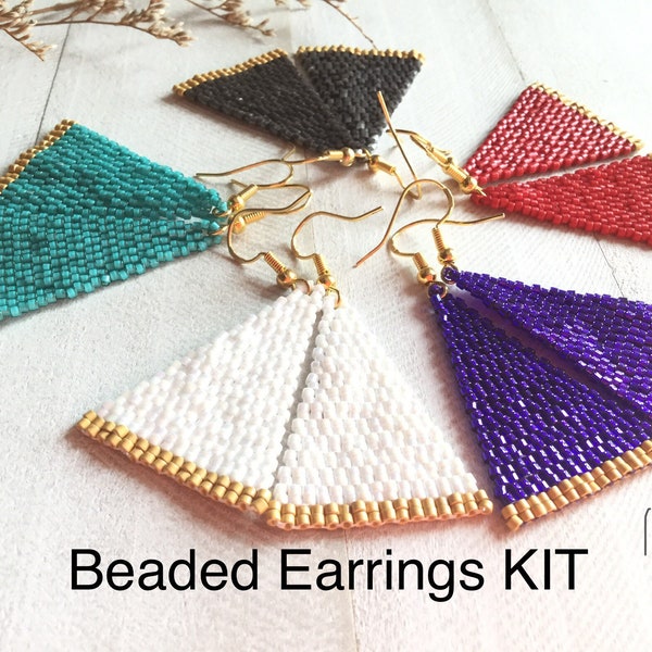 Seed Bead Earring Kit Etsy