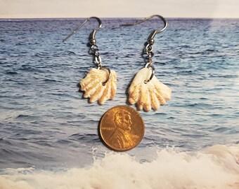 PENDIENTES DE CONCHA DE MAR