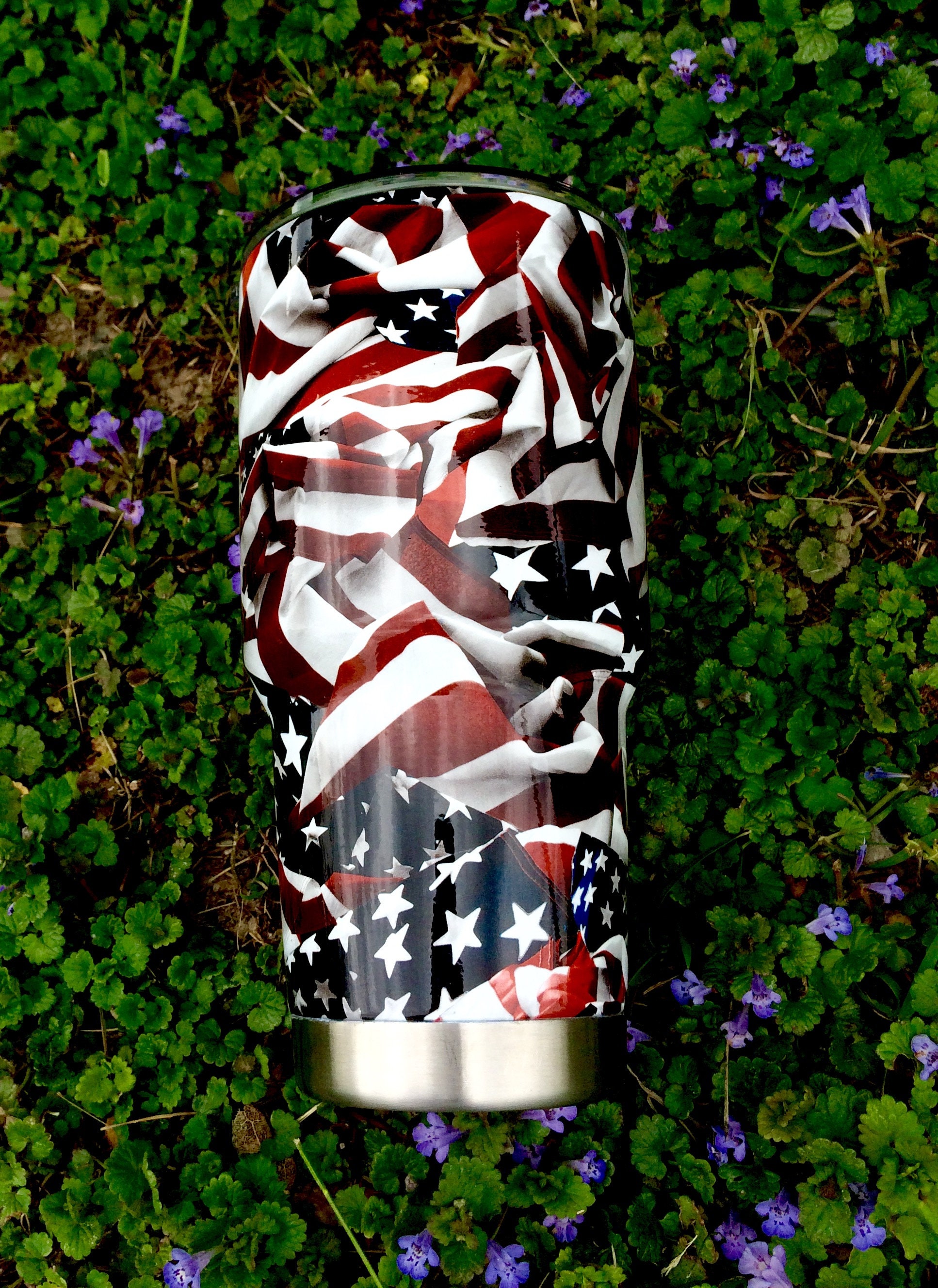 Custom American Flag Yeti Rambler