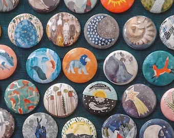 Adventure Button Badges - Choose from 49 Pinback Designs - Multi-buy Discount Available - LUCKY DIP DEAL