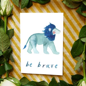 PROMOÇÃO Cartão do leão Be Brave - Fique bom logo!