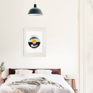 Night Owl, Morning Lark Watercolor Nursery Print image 2