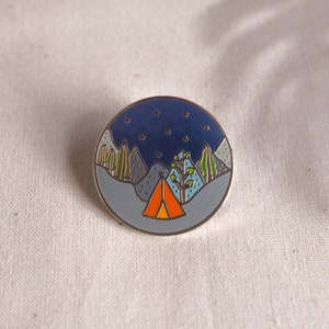 Adventure Camping - Starry night Enamel Pin