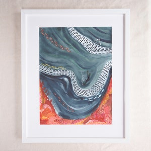Taucher Wandkunst / Tauchen Print Explore the World
