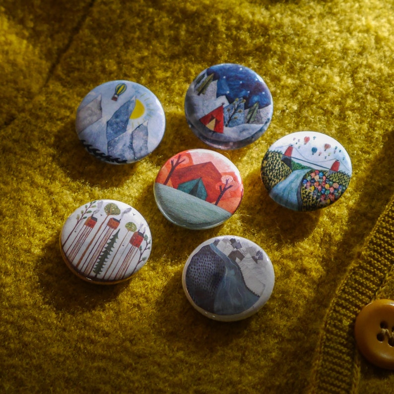 Adventure Button Badges Choose from 49 Pinback Designs Multi-buy Discount Available LUCKY DIP DEAL image 2