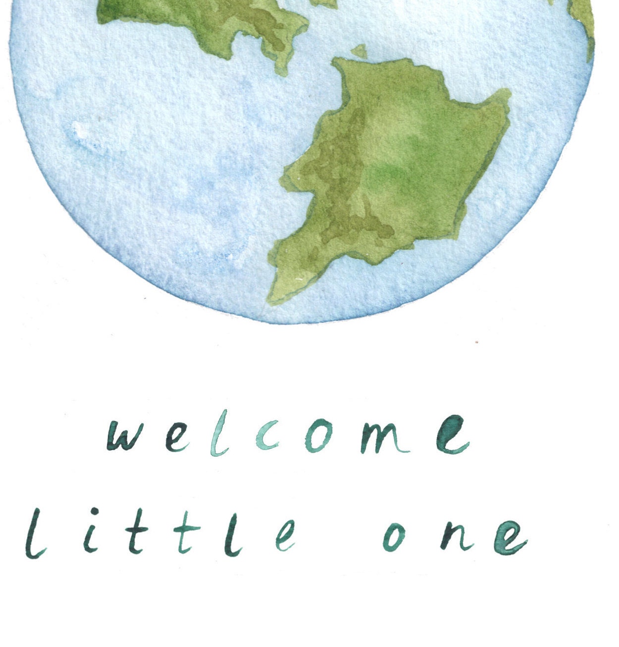 Welome Little One / Welcome to the World Cute New Baby Card | Etsy