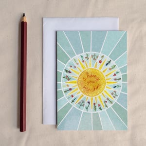 Sunshine Greetings Card Karte // I Love You Karte // Positive Wünsche