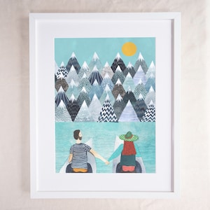 Mountain Lovers - Couple Adventure Wunderlust Print