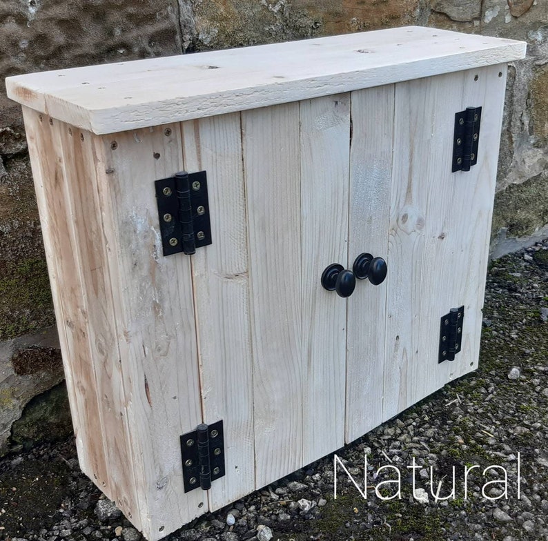 Rustic Wall Mounted Bathroom Made From Reclaimed Etsy UK