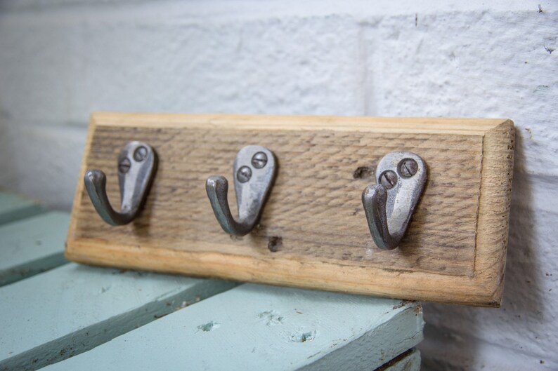 Rustic Key Holder Made From Reclaimed Pallet Wood Etsy
