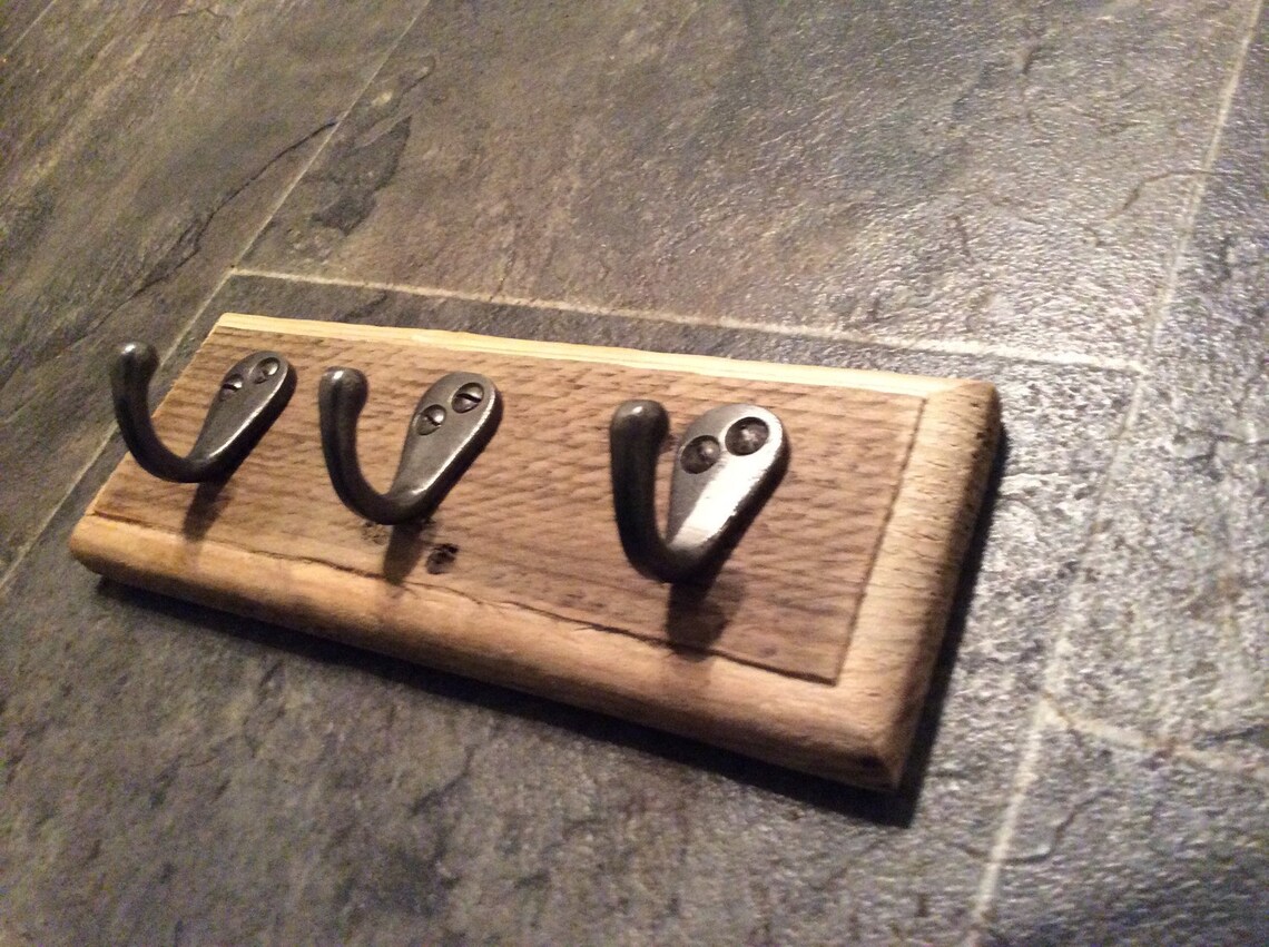 Rustic Key Holder Made From Reclaimed Pallet Wood Etsy