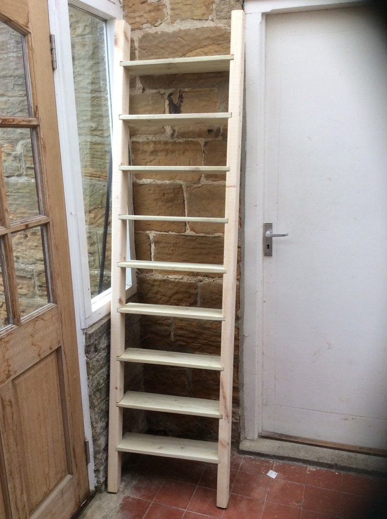 Rustic Shoe Ladder Made From Reclaimed Pallet Wood Etsy