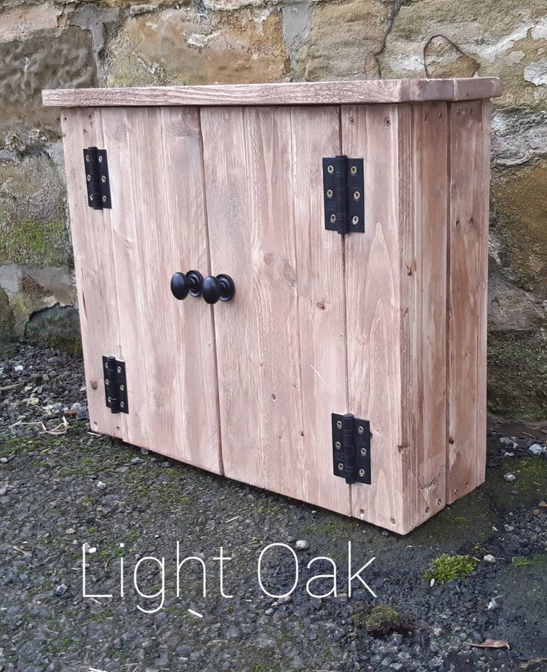 Rustic Wall Mounted Bathroom Made From Reclaimed Etsy