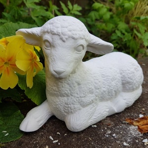 Paint Your Own Sheep Kit, Ceramic Lamb Farm Animal Pottery Figure, Eco Friendly, DIY Ceramic Craft Kit With Paints, Creative Crafter Gift