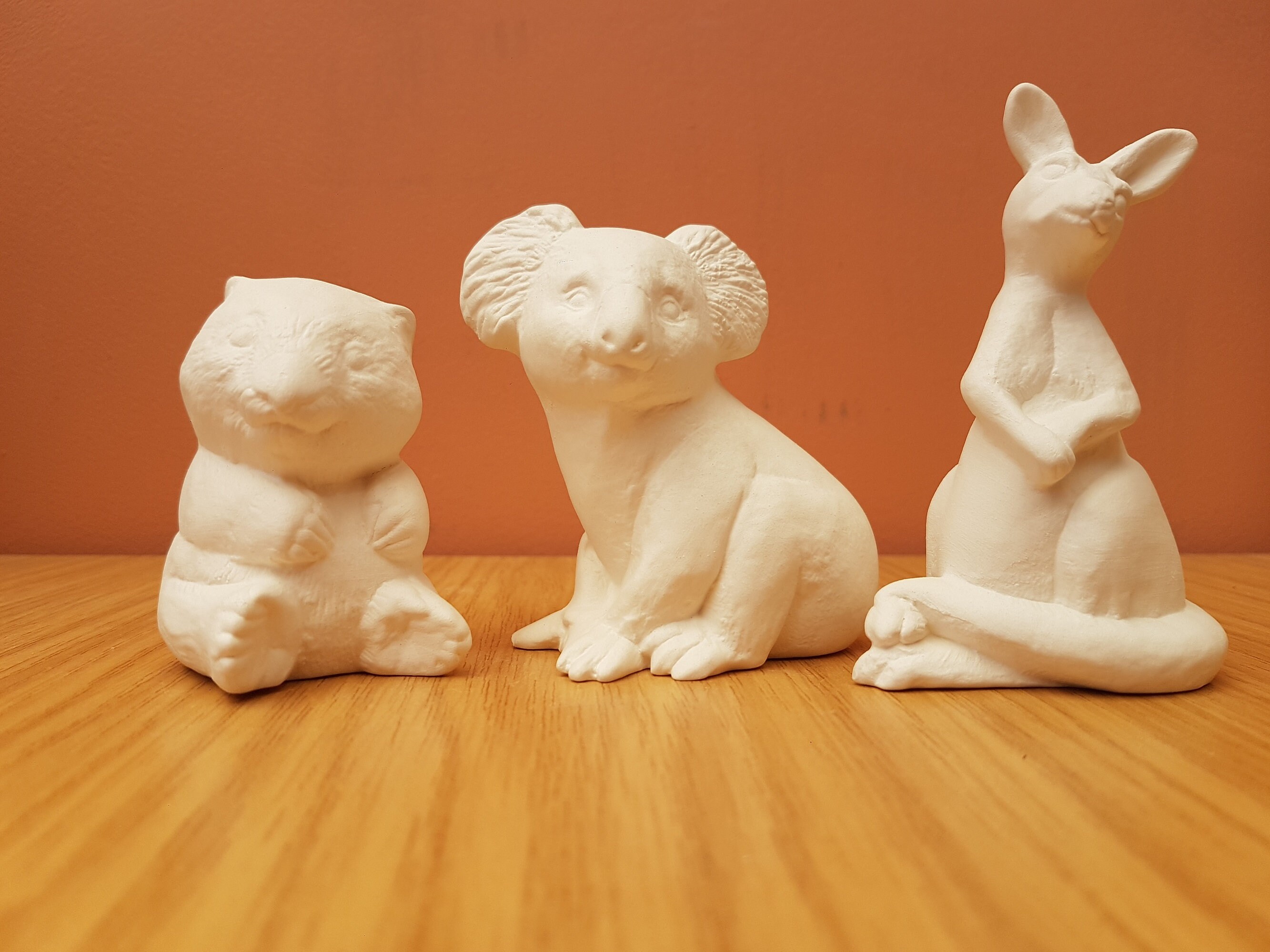 Paint Your Own Ceramic Australian Animals Kit Set of 3 Bisque Etsy UK